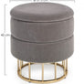 Cod. 0720388 PAVLINA DARK GREY STORAGE STOOL